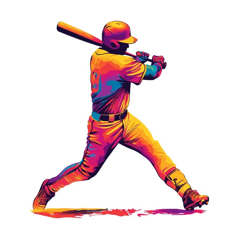 Pop-Art Baseball Swing