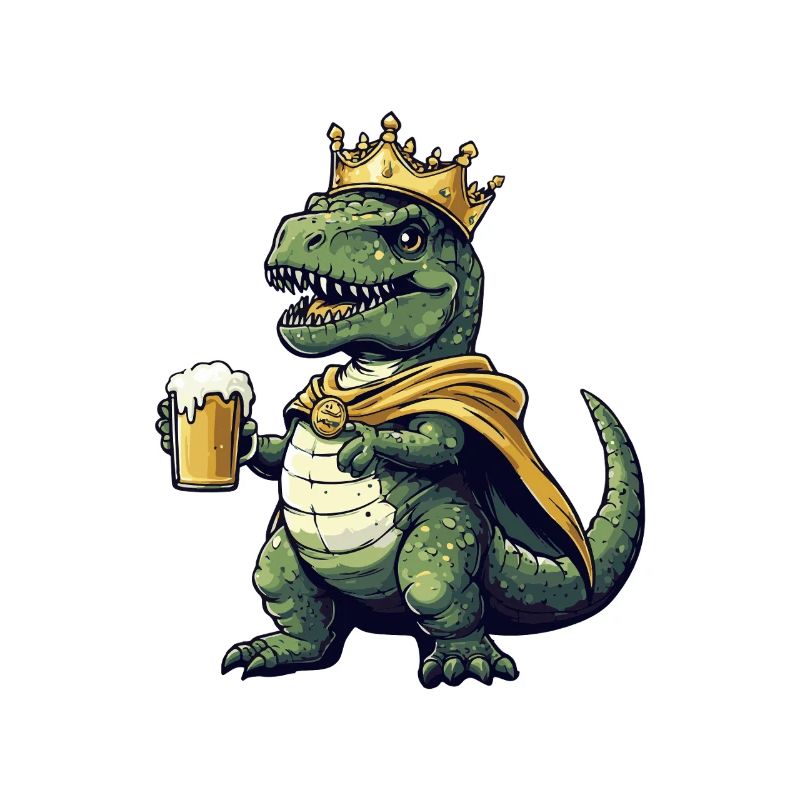 Dinosaur T-Rex Beer King