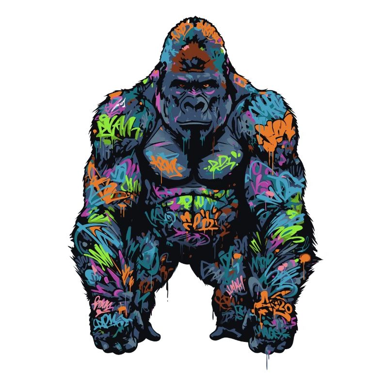 Gorille graffiti