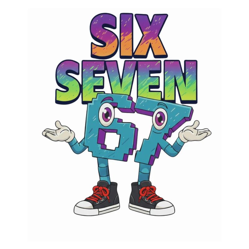 Six Seven 67 Meme – Brainrot Style Rétro