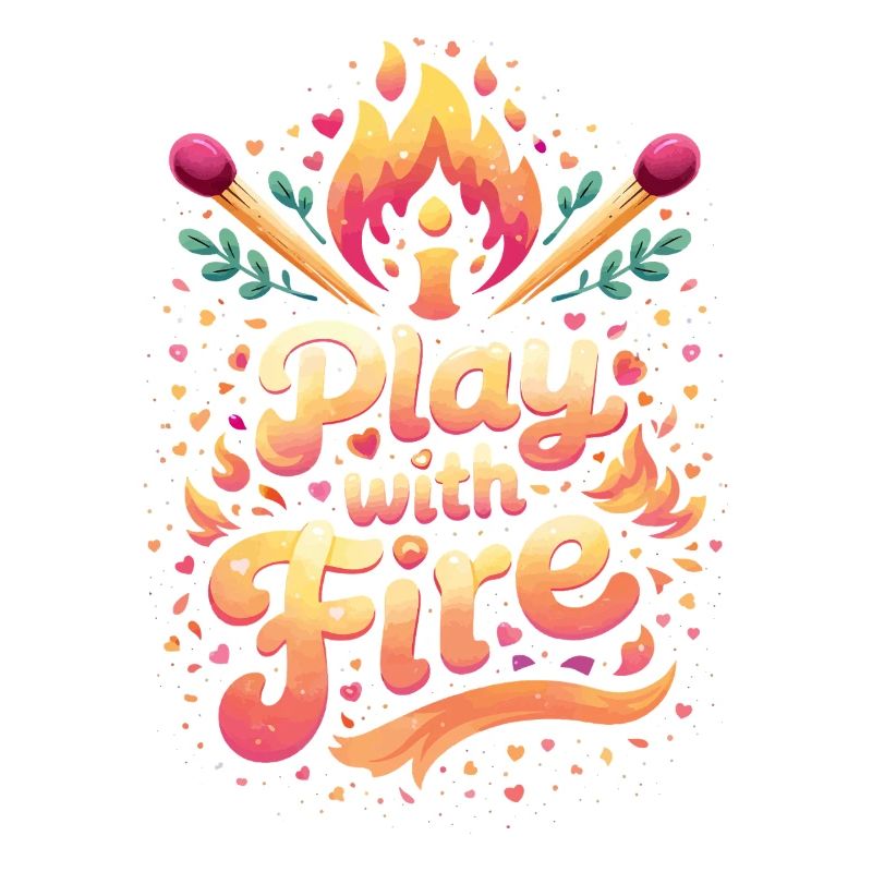 Play with fire typography design