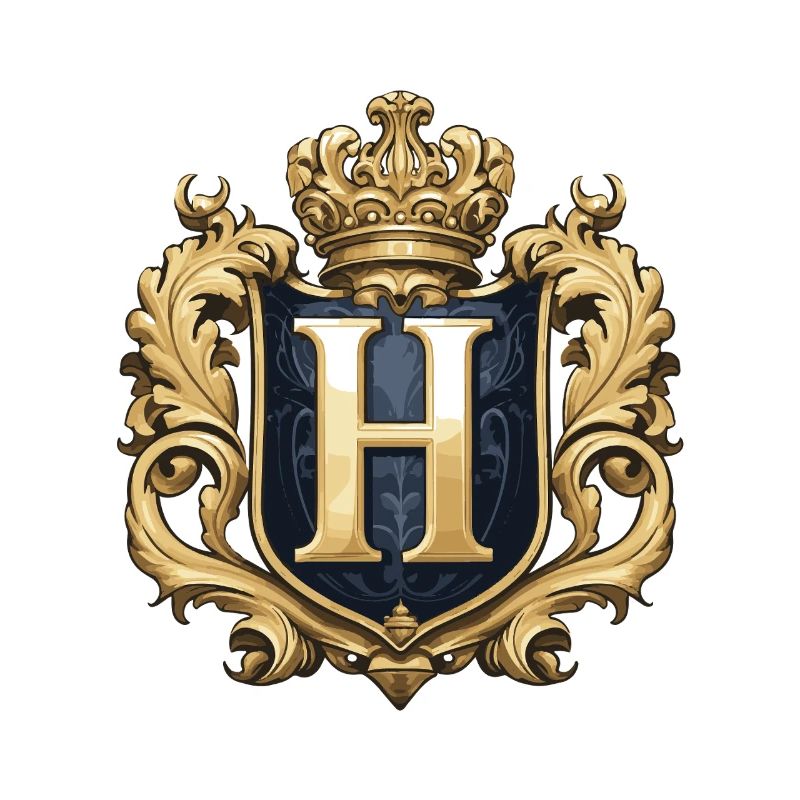 H Letter Name Crown