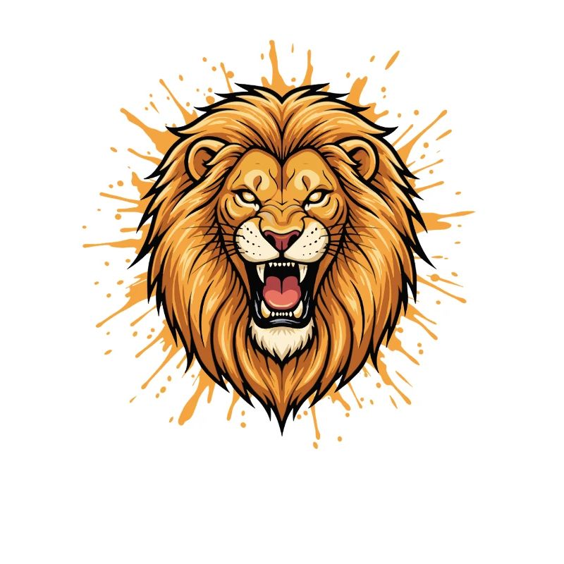 Tête de lion dans la conception d’explosions