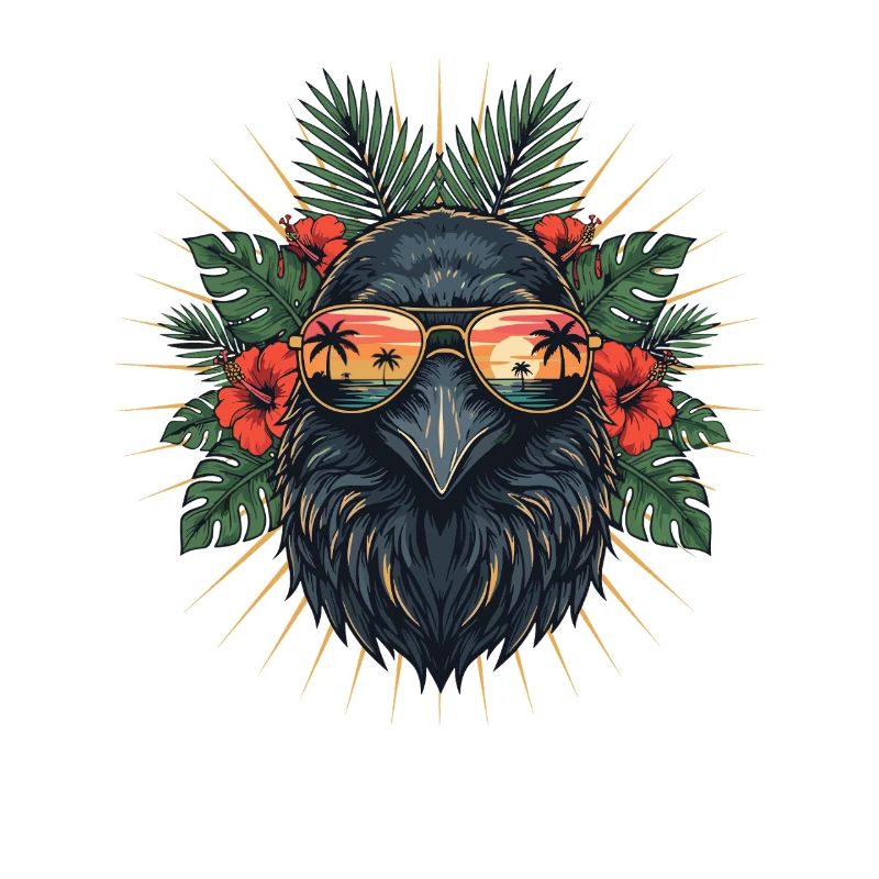 Tropenvogel mit Sonnenbrille