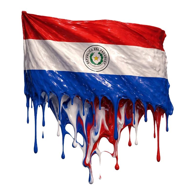 Art de la chute du drapeau du Paraguay