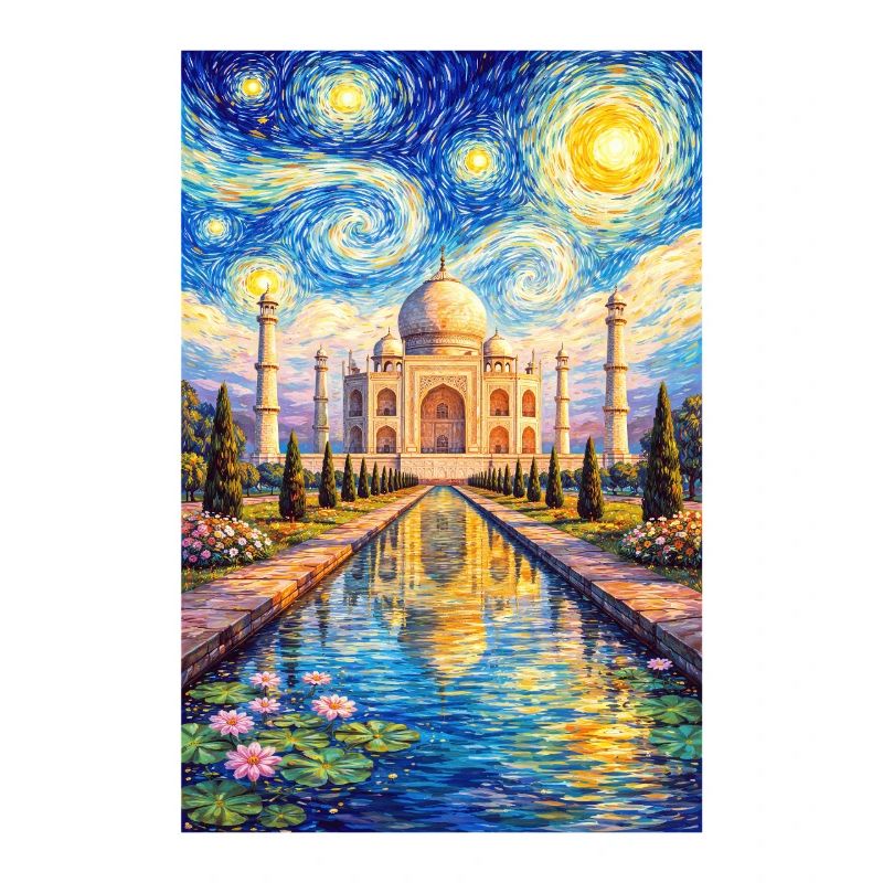 Taj Mahal Sternennacht Impression