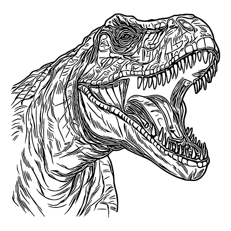 Roaring T-Rex Dinosaur Cool Dino Design