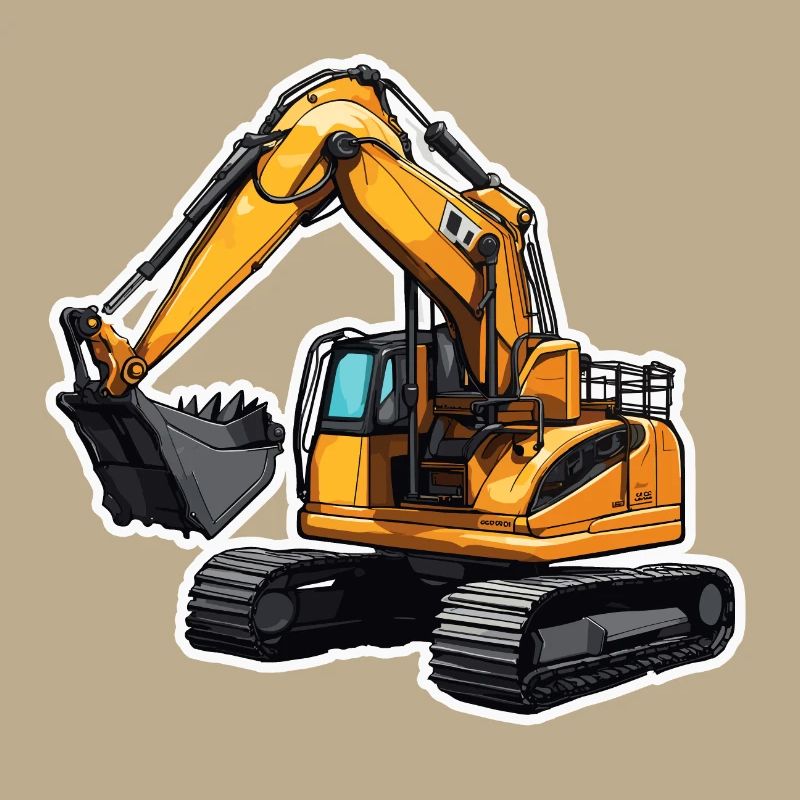 Excavator / construction site / machine /digging / shovel
