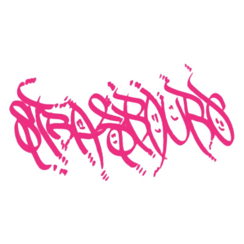 Pinker Strassburg Graffiti Schriftzug