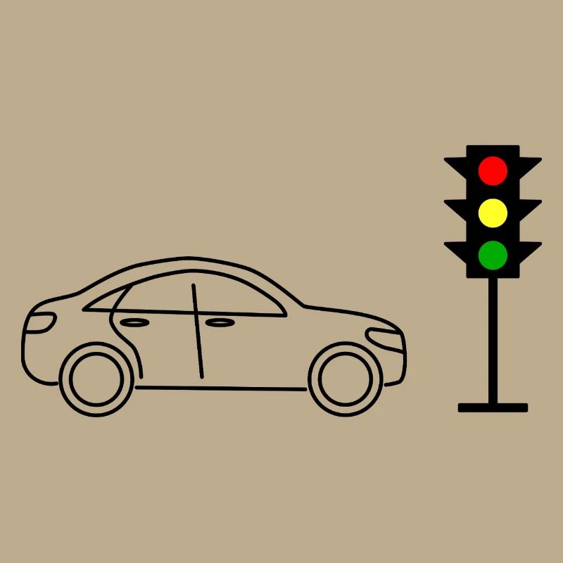 Ampel mit Auto