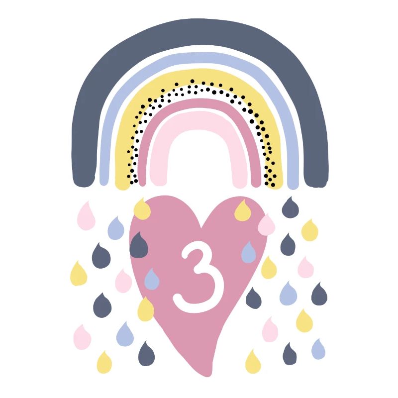 Regenbogen 3.Geburtstag Kinder