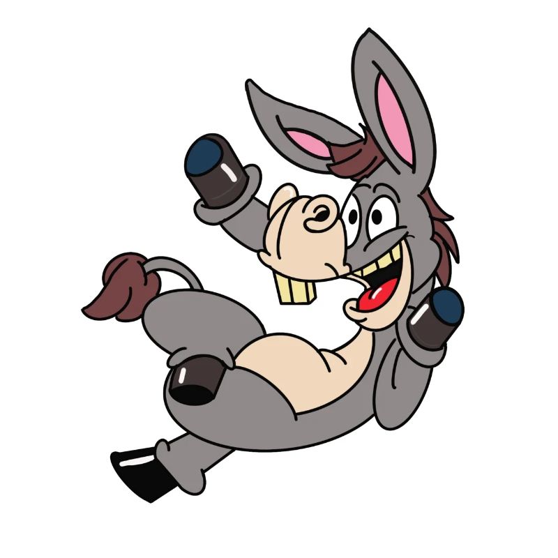 Lustiger Esel