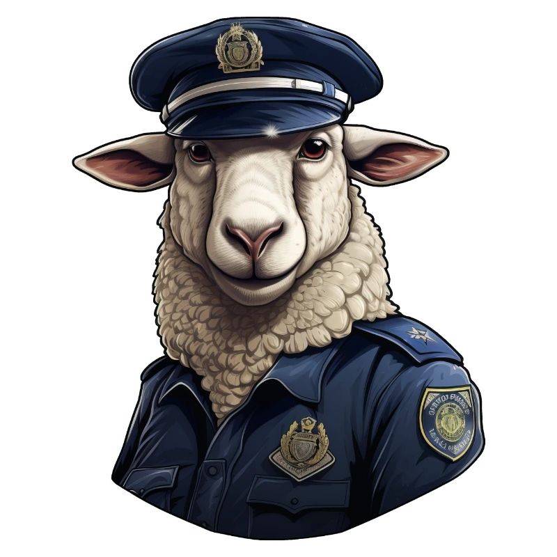 Polizei Schaf