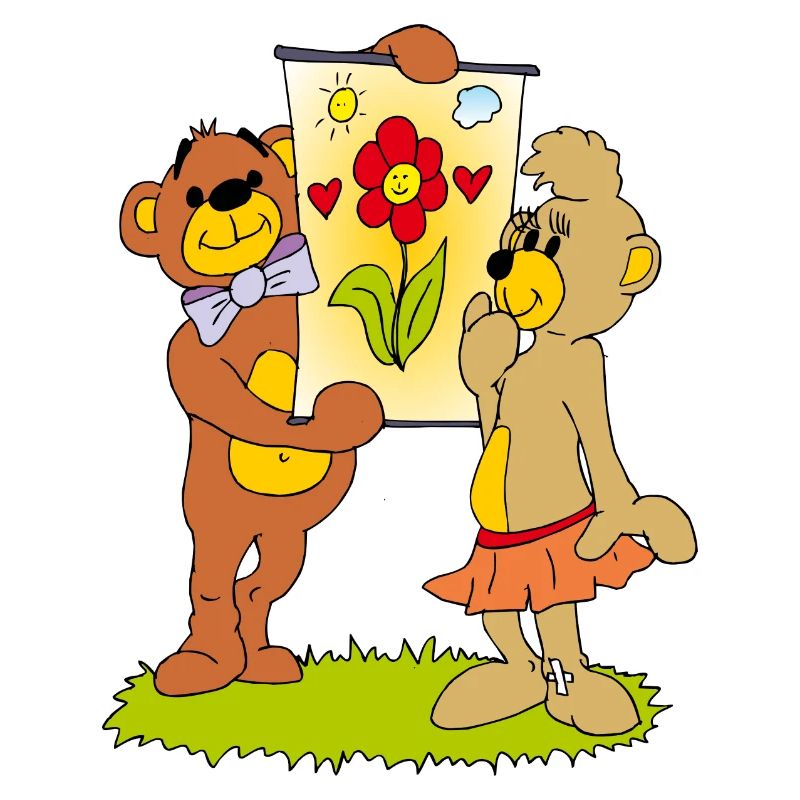 Zwei verliebte Teddybären