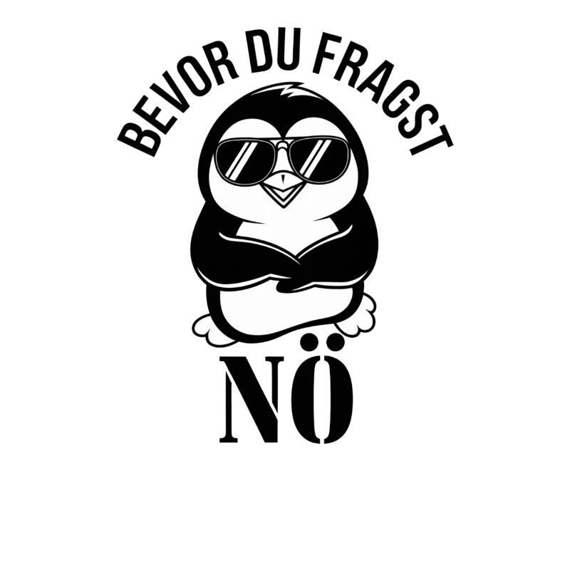Funny Design with Cute Penguin