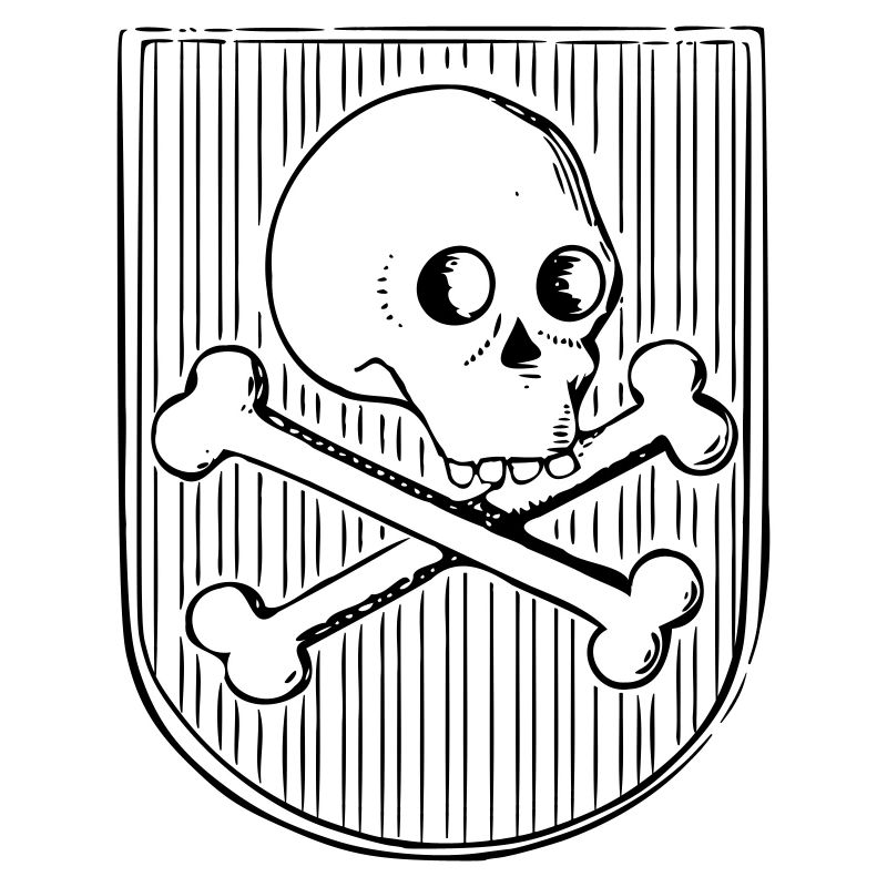 Schädel und Knochen
