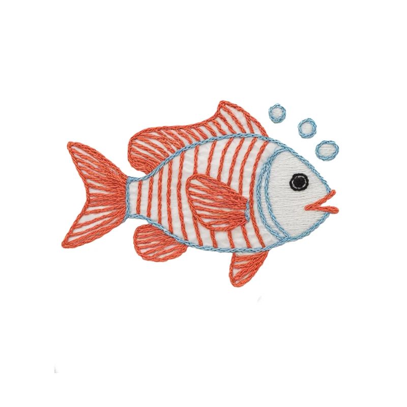 Gestickter Fisch