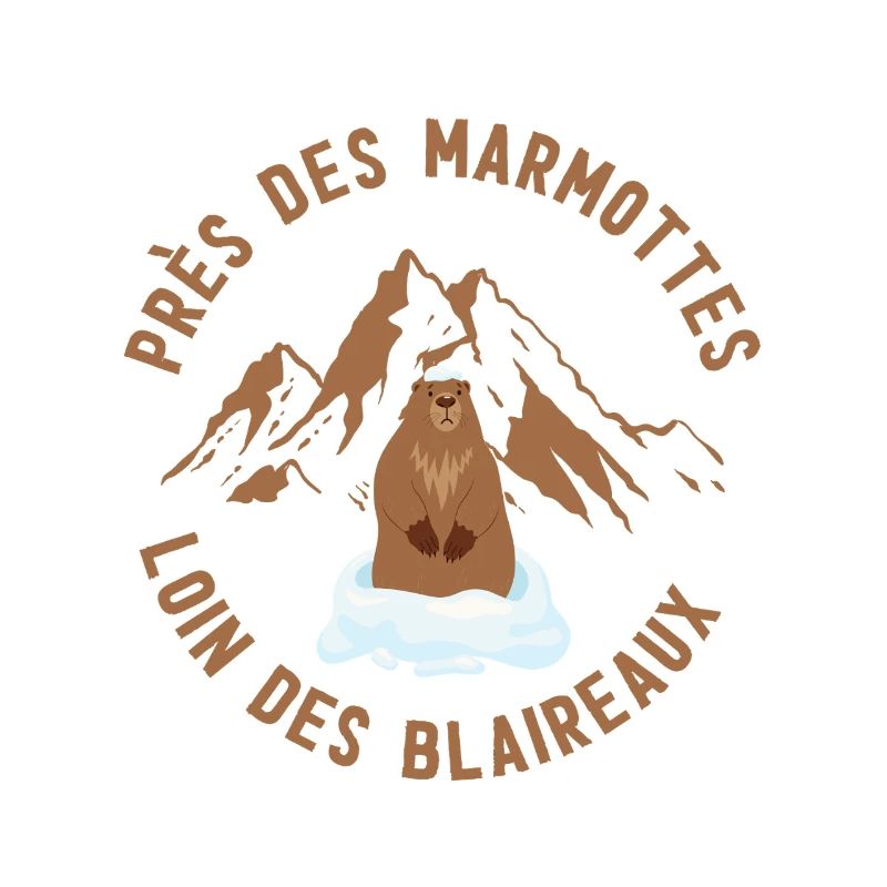 Alpenmurmeltier auf Eis