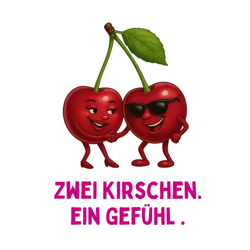 Two cherries, one feeling