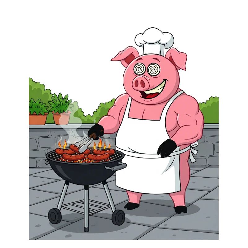 Cochon douillet grillé