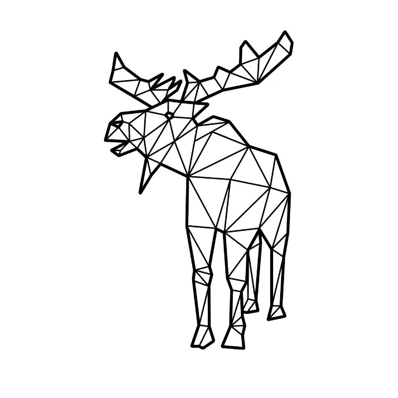 Elch Polygon