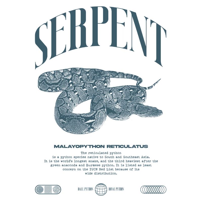 Reticulated Python Reptile Keeper Streetwear
