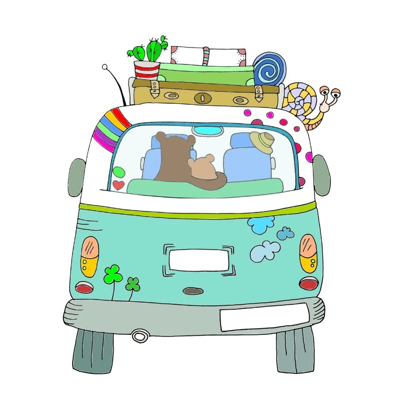 Road Trip Car Packed Adventures
