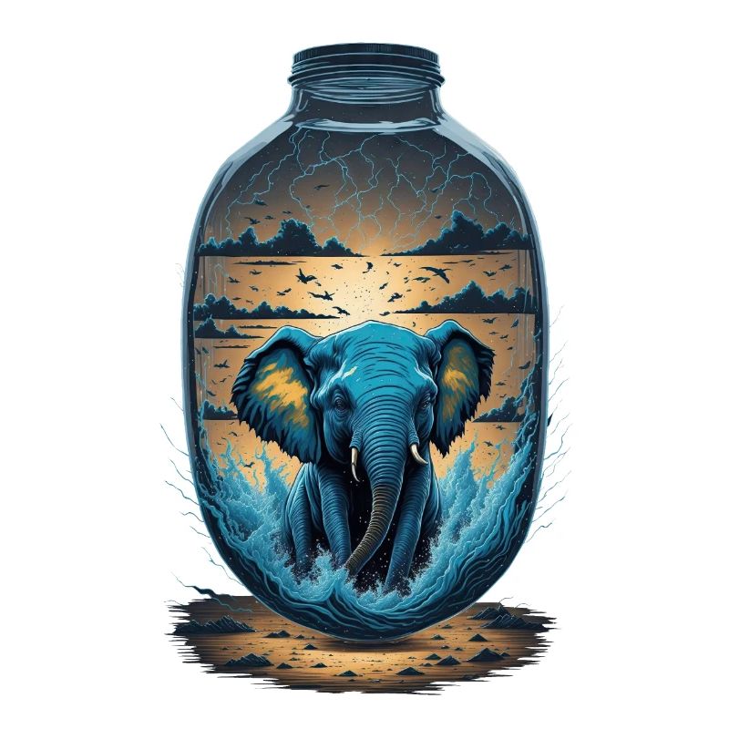 Elefant Flasche