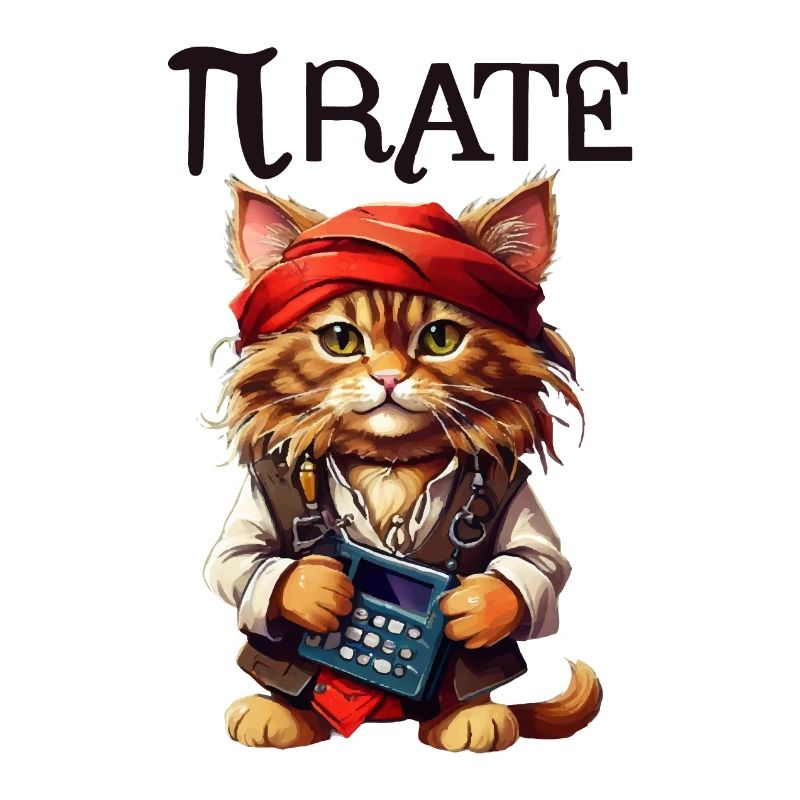 Chat pirate de Pi Day
