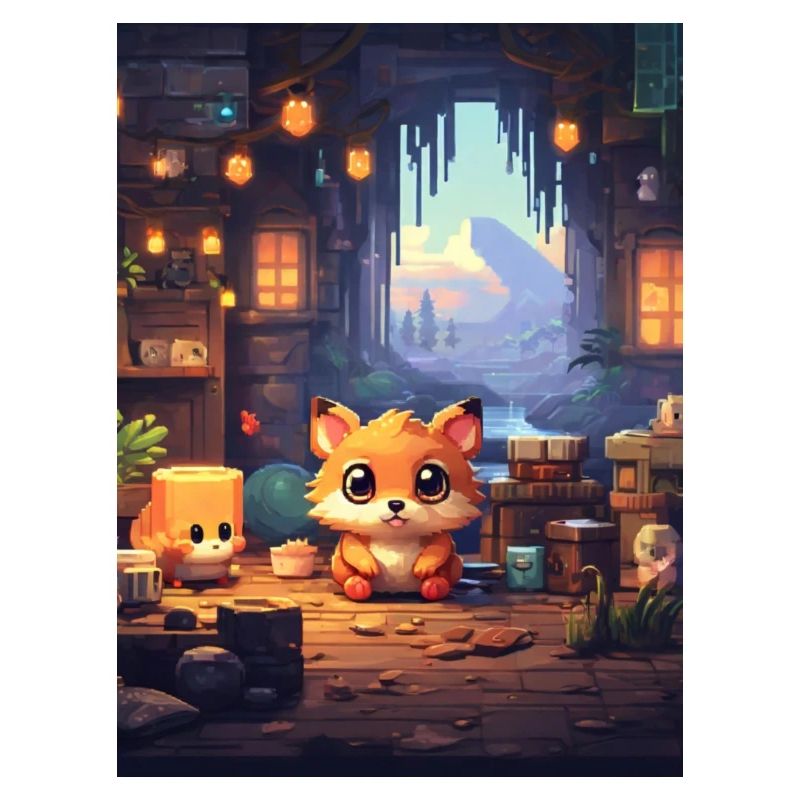Pixelart Fuchs