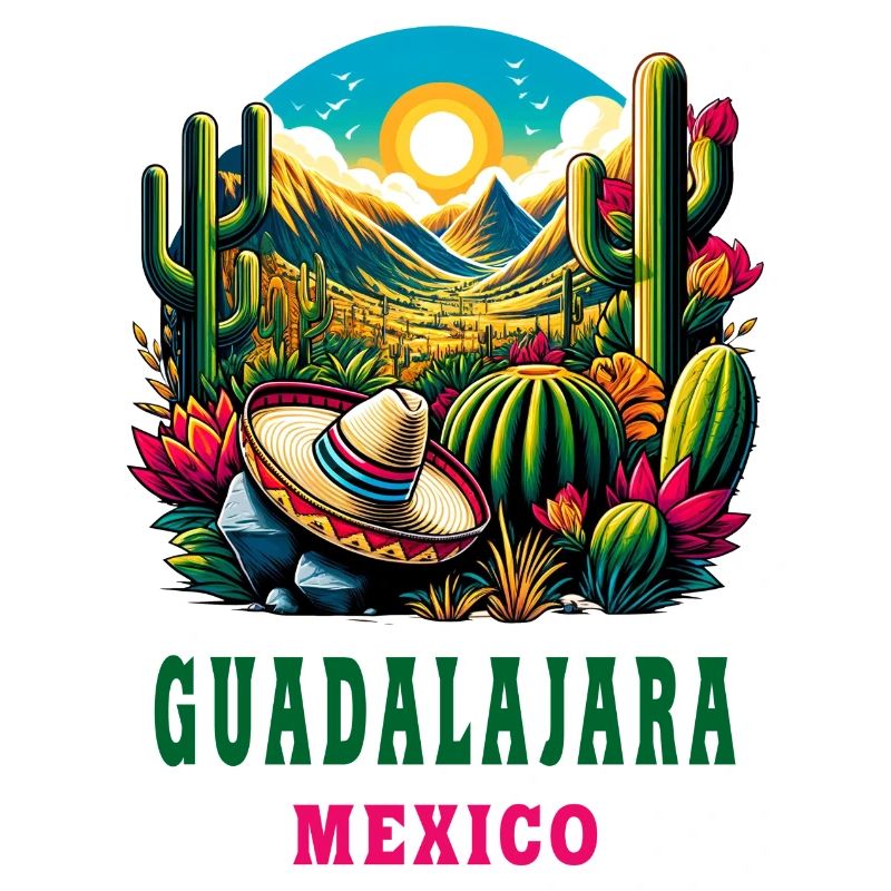 Guadalajara Mexico cactus design