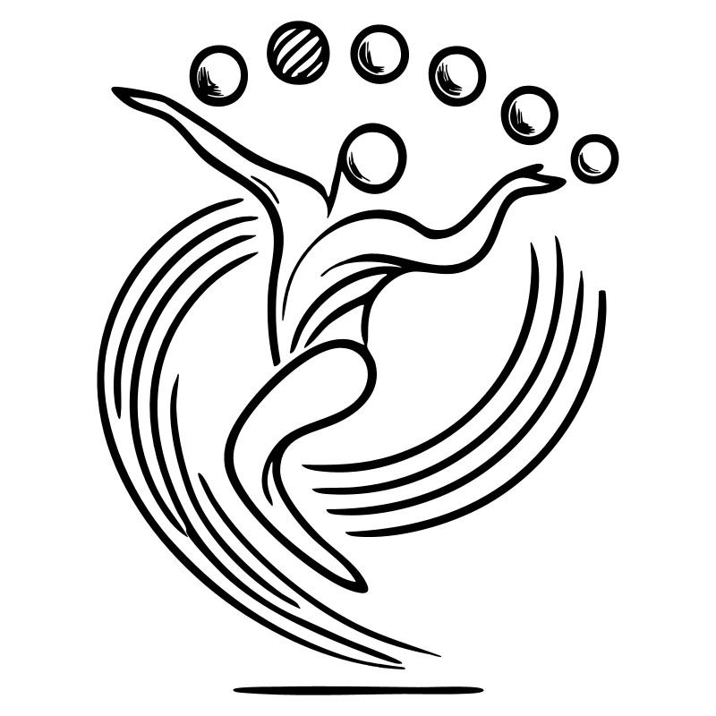 Juggling Juggler Logo