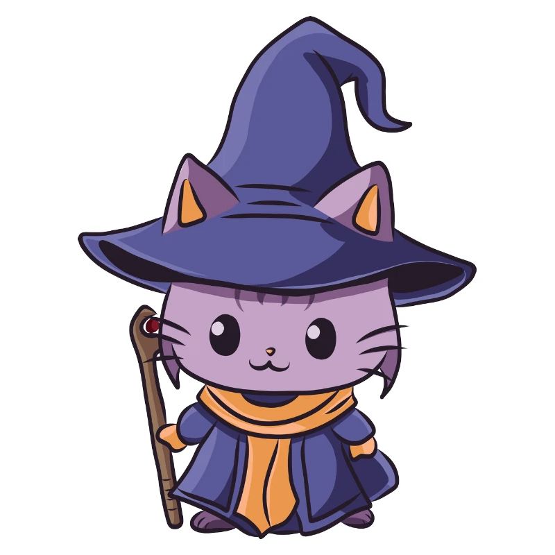 Schwarz Magier Katze