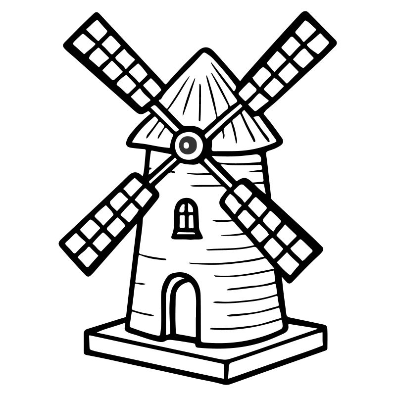 Windmill Symbol Mill