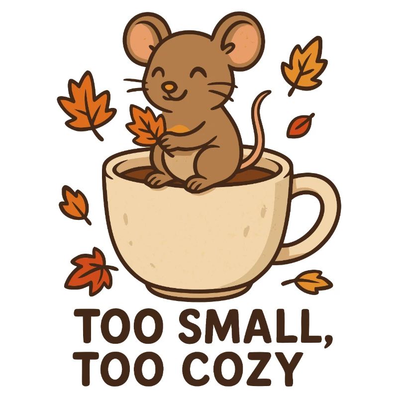 Cuddly mouse ritual in autumn