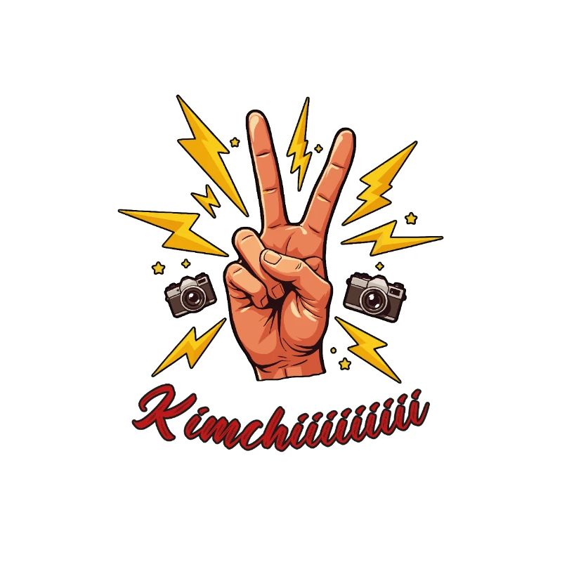 Sag Kimchiiiiii – Victory Hand Corée Fun Design