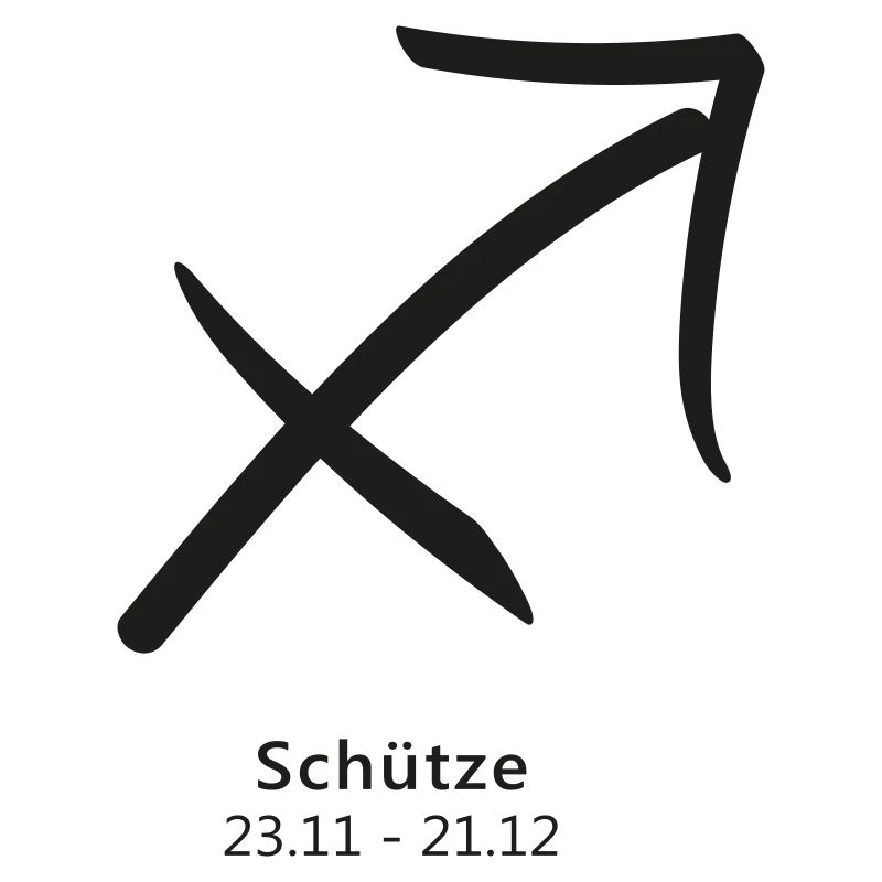 Schütze Bogen Pfeil Symbol Sternzeichen