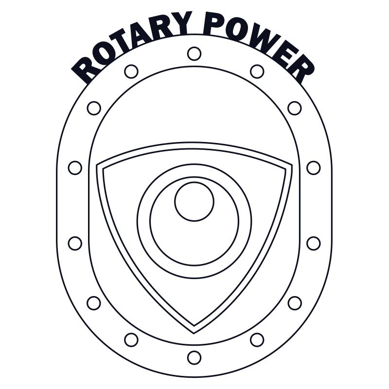 Rotary Power Shield Emblem