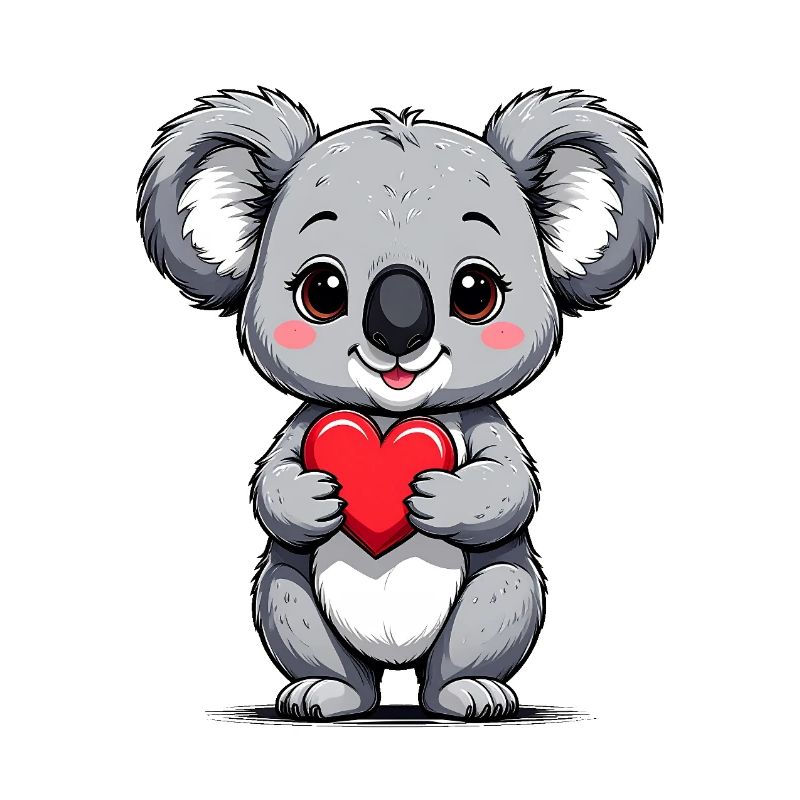 Koala mit Herz
