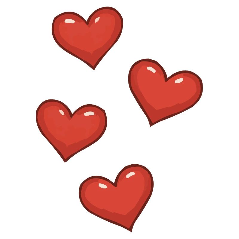 Three Red Hearts