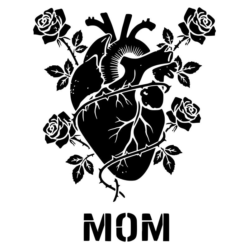 Anatomisches Herz Rosen MOM