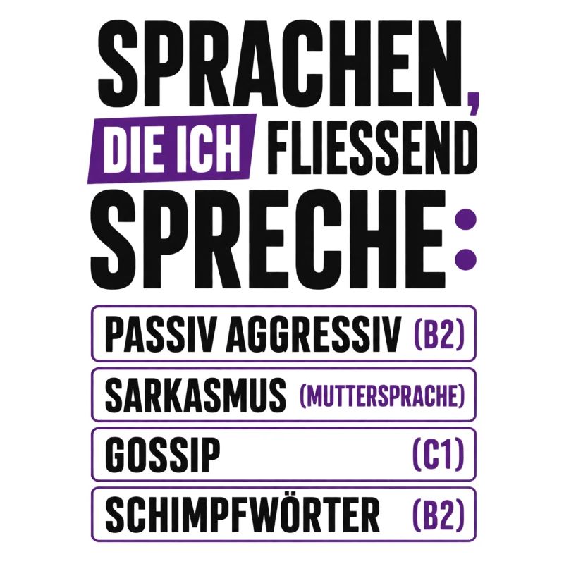 Sprachen, die ich fließend spreche