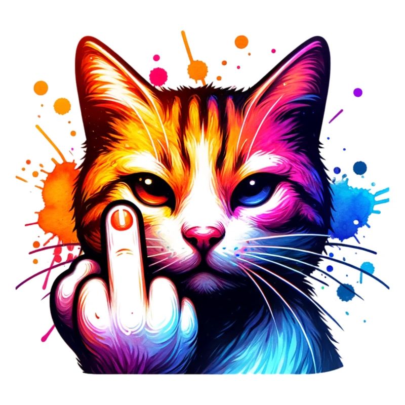 Drôle de chat maléfique