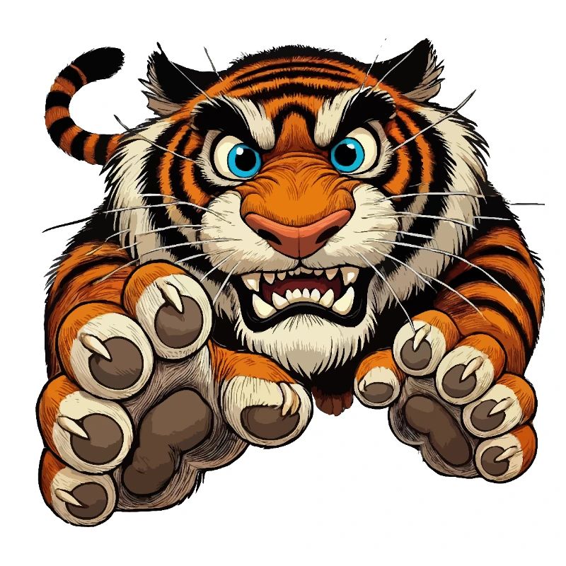 Tiger attacks