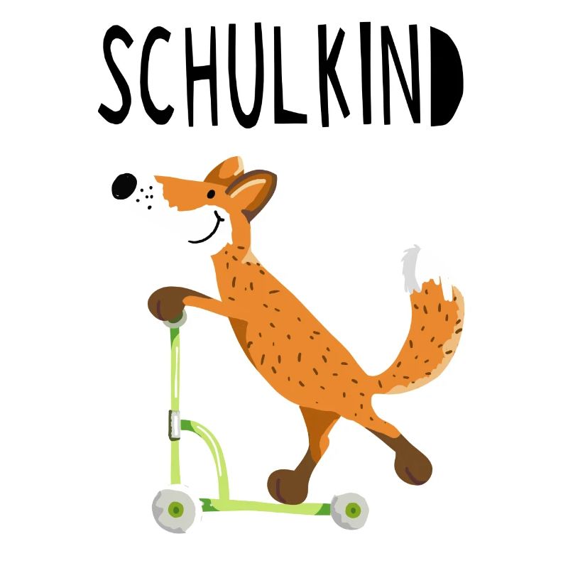 Endlich Schuldkind - Kleiner Fuchs mit Roller