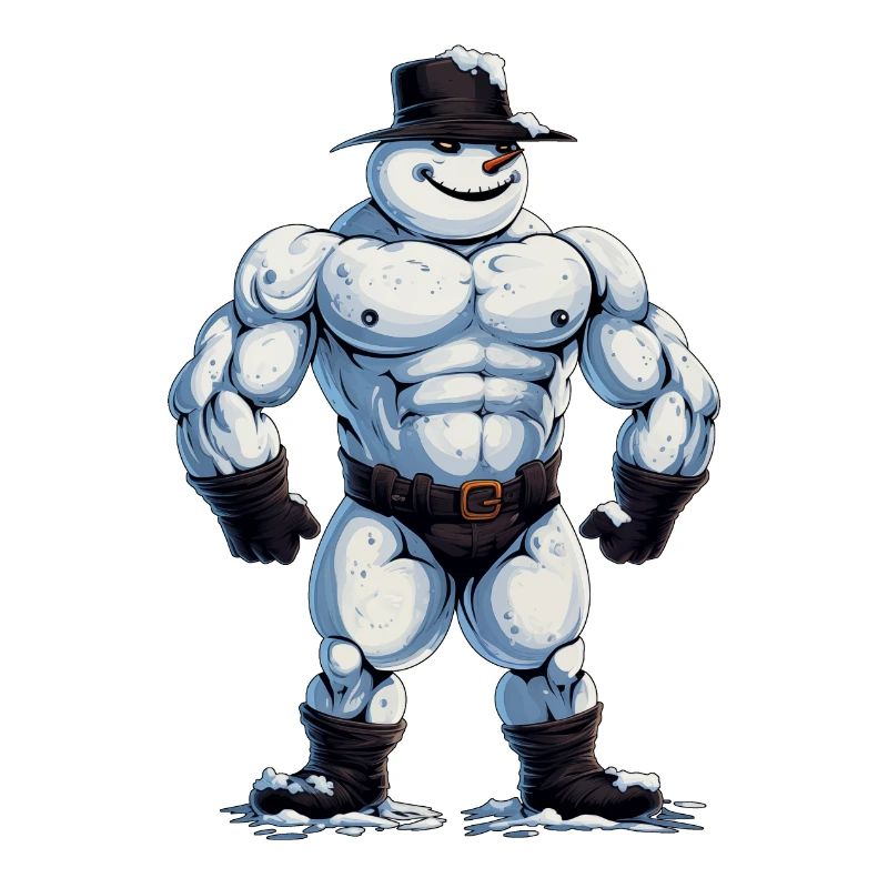ok… Ein Bodybuilder Schneemann…