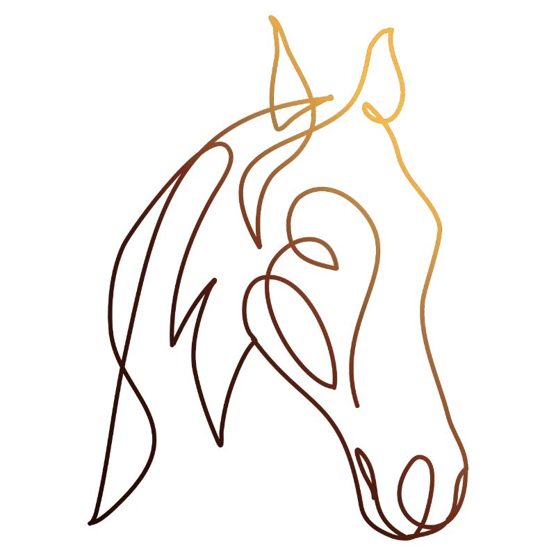 Dessin au trait CHEVAL