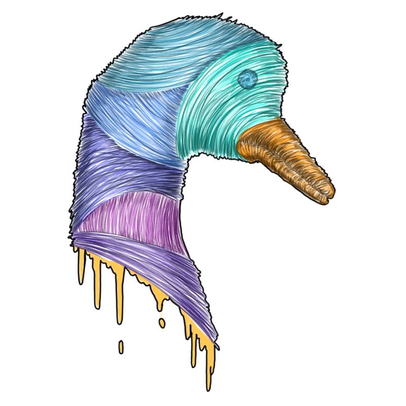 Abstract duck