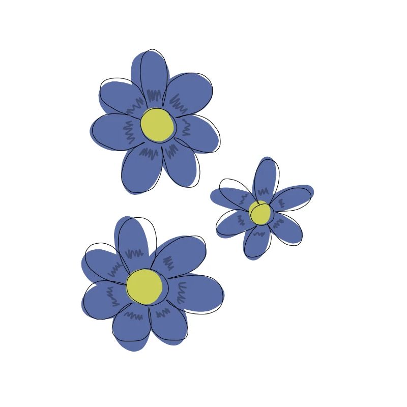 Blaue Blumen
