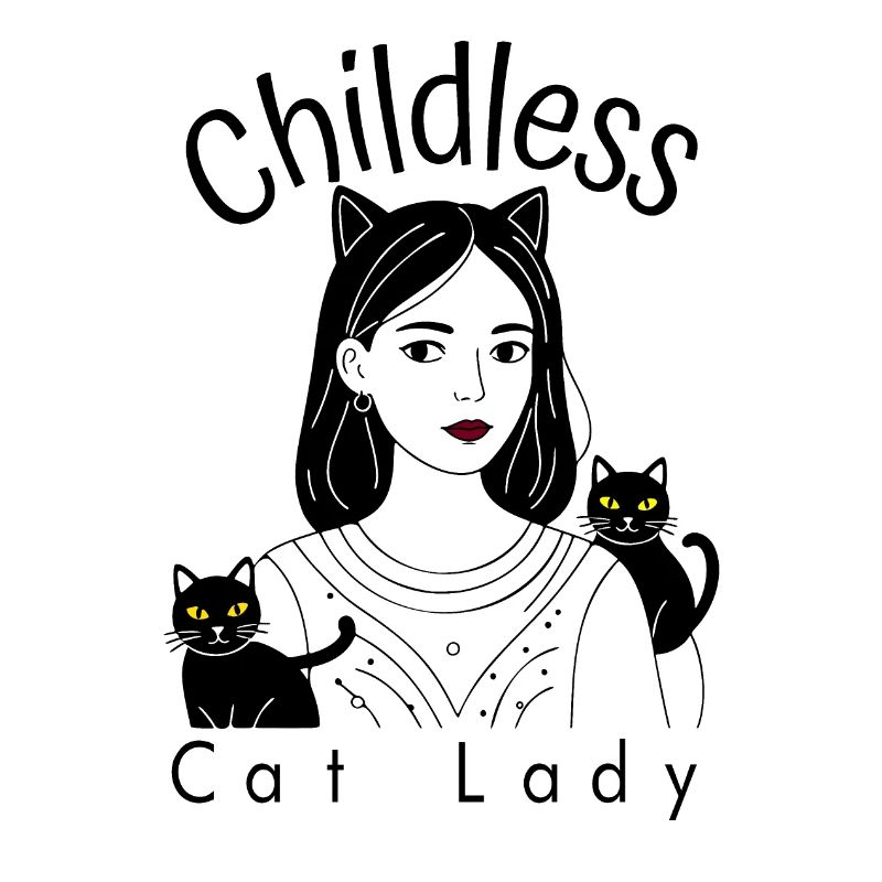 Dame chat sans enfant
